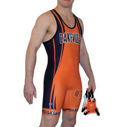 Cliff Keen S794328 Lakeville Custom Team Sublimated Singlet with Leg
